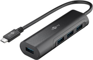 Hub USB-C™ do jednoczesnego podłączenia czterech gniazd USB 3.0 A 
