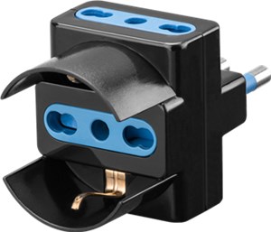 Włoski wtyczka potrójne adapter (16 A)